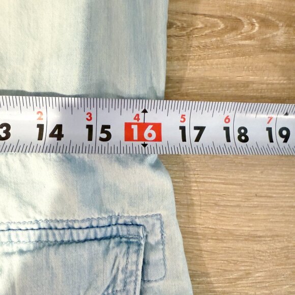 Altar'd State 100% Cotton Denim Utility Field Safari Pockets Military Jacket S - Picture 12 of 14